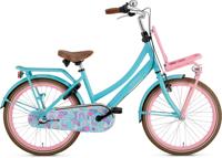 Popal Daily Dutch Basic+ 22 Inch 35 cm Meisjes 3V Terugtraprem Turquoise/Roze
