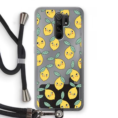 Citroenen: Xiaomi Redmi 9 Transparant Hoesje met koord