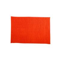 MSV Badkamerkleed/badmat voor op de vloer - oranje - 40 x 60 cm - Microvezel - Badmatjes