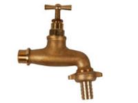 Kirchhoff Messing uitlaatklep met grote T-handgreep, blinde mat, 1/2"ET x 3/4"ET x 1/2"mondstuk - 98618233