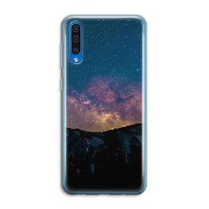 Travel to space: Samsung Galaxy A50 Transparant Hoesje