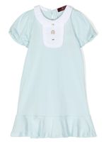 Aigner Kids robe à plastron contrastant - Bleu - thumbnail