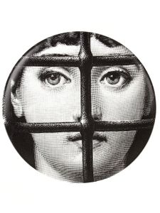 Fornasetti assiette imprimée - Noir