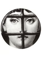 Fornasetti assiette imprimée - Noir - thumbnail