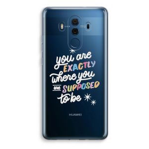 Right Place: Huawei Mate 10 Pro Transparant Hoesje