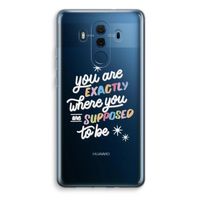 Right Place: Huawei Mate 10 Pro Transparant Hoesje