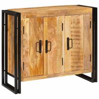 Dressoir met plank Anders met opslag met de deur Bruin 80 x 33 x 70 cm massief mangohout