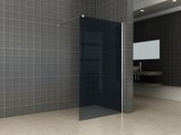 Wiesbaden Comfort inloopdouche 100x200 cm - 10mm NANO rookglas