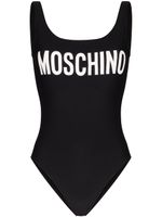 Moschino maillot de bain à logo imprimé - Noir - thumbnail