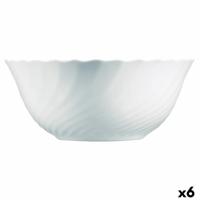 Saladekom Luminarc Trianon Wit Glas (24 cm) (6 Stuks)