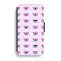 Smiley watermeloenprint: iPhone XR Flip Hoesje