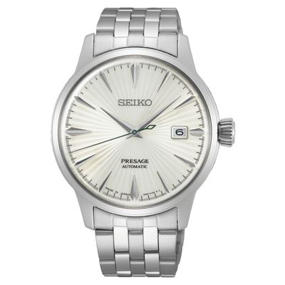 Seiko SRPG23J1 Horloge Presage Automaat staal zilverkleurig 40,5 mm