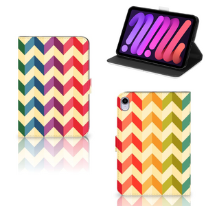 iPad Mini 6 (2021) Tablet Hoes Zigzag Multi Color