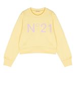 Nº21 Kids sweat à logo imprimé - Jaune