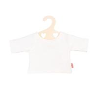 Heless Poppen t-shirt wit op kledinghanger, maat 35-45 cm