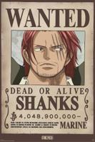 Poster One Piece Wanted Shanks Wano 38x52cm