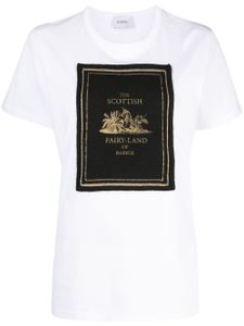 Barrie t-shirt en coton à patch logo - Blanc