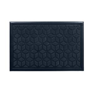 Deurmat - Long Island - zwart - rubber / kunststof - rechthoekig - 40 x 60 cm