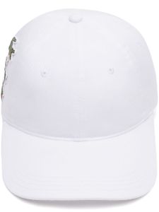 Lacoste Iconic Badge organic-cotton cap - Blanc