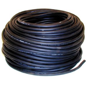 Rubberkabel H07RN-F 3 x 1,5mm kleur zwart per meter