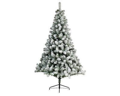 Kunstkerstboom Imperial pine snowy h210 cm groen/wit - Everlands