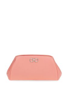 Ferragamo sac en cuir à plaque Gancini - Rose