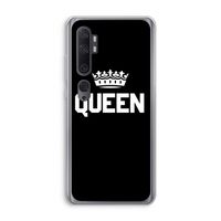 Queen zwart: Xiaomi Mi Note 10 Pro Transparant Hoesje