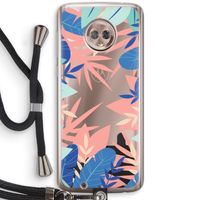 Tropisch: Motorola Moto G6 Transparant Hoesje met koord