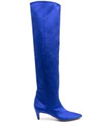 Forte Forte bottes en satin 70 mm - Bleu