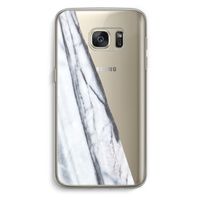 Gestreepte marmer: Samsung Galaxy S7 Transparant Hoesje