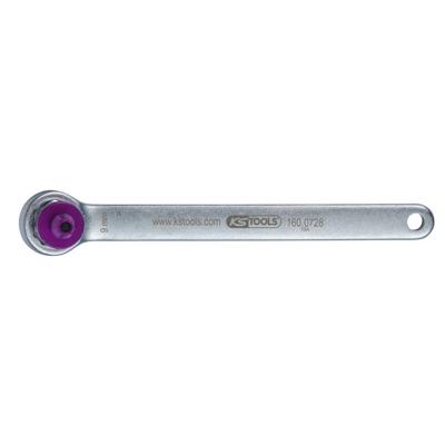 KS Tools 160.0728 Remontluchtingssleutel, extra kort, 9 mm, paars