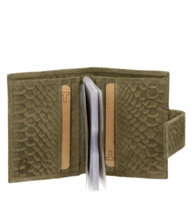 DSTRCT - Cardholder kaki Leer