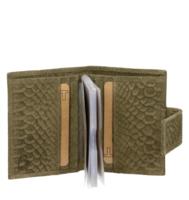 DSTRCT - Cardholder kaki Leer