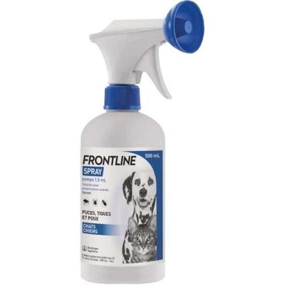 FRONTLINE Spray - Anti-vlooien en anti-teken voor honden en katten - 250 ml