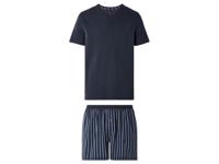 LIVERGY Heren pyjama (XXL (60/62), Marineblauw) - thumbnail