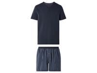 LIVERGY Heren pyjama (S (44/46), Marineblauw) - thumbnail