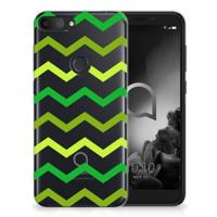 Alcatel 1S (2019) | TPU bumper | Zigzag Groen