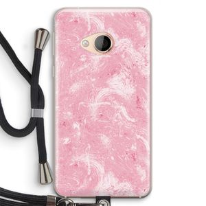 Abstract Painting Pink: HTC U Play Transparant Hoesje met koord