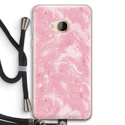 Abstract Painting Pink: HTC U Play Transparant Hoesje met koord