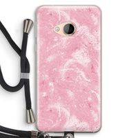 Abstract Painting Pink: HTC U Play Transparant Hoesje met koord