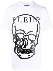 Philipp Plein t-shirt à imprimé tête de mort - Blanc