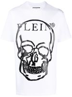 Philipp Plein t-shirt à imprimé tête de mort - Blanc - thumbnail