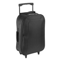 Handbagage reiskoffer/trolley zwart 46 cm - thumbnail