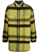 Rick Owens manteau en laine à carreaux - Vert