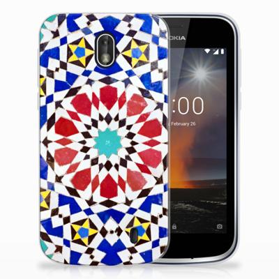 Nokia 1 | TPU | Siliconen hoesje | Mozaïek