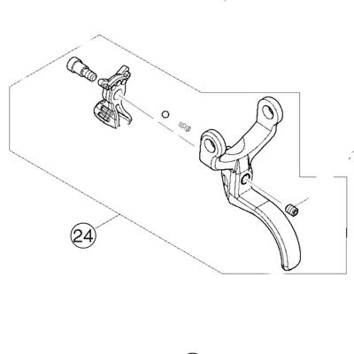 Makita Accessoires 123536-3 | Onderdeel Schakelknop Assy Dup361 - 123536-3
