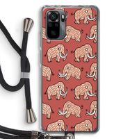 Mammoet: Xiaomi Redmi Note 10 Pro Transparant Hoesje met koord
