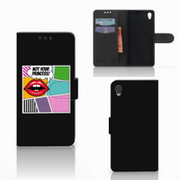 Sony Xperia Z5 | Z5 Dual Wallet Case met Pasjes Popart Princess - thumbnail