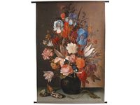Wall Hanging Flowers Velvet Multi 105x136cm - HD Collection