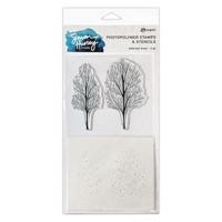 Ranger Ink Ranger • simon hurley create. stamp & stencil set ethereal trees